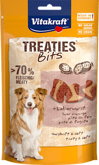 Vitakraft Hundeleckerli mit Leberwurst, Treaties Bits, 120 g