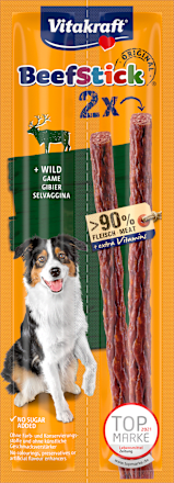 Hondensnacks met wild, rundvleesstick, 24 g