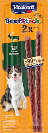 Hundeleckerli mit Wild, Beef Stick, 24 g