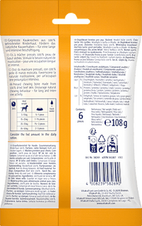 Hondensnack kauwbot lang houdbaar CHEWS (6 stuks) maat S, 108 g