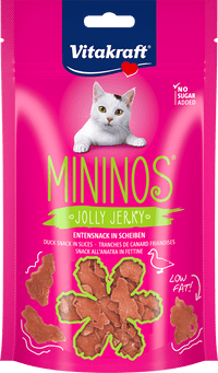 Vitakraft Katzenleckerli mit Ente, Mininos jolly jerky, 40 g
