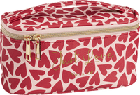 Kosmetikkoffer rosa mit roten Herzen "just love", 1 St Vito & Joe