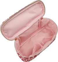Kosmetikkoffer rosa mit roten Herzen "just love", 1 St Vito & Joe