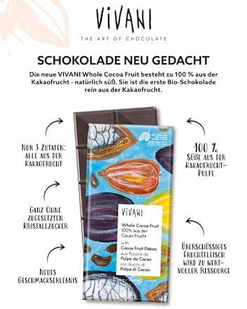 Schokolade, Whole Cocoa Fruit, 80 g