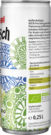 Erfrischungsgetränk, Mate, 0,25 l EINWEG Voelkel