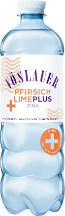 Erfrischungsgetränk, Pfirsich Lime Plus Zink, 0,75 l EINWEG VÖSLAUER