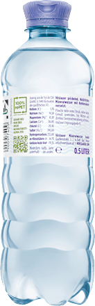 Natuurlijk bruisend mineraalwater, 0,5 l voor eenmalig gebruik