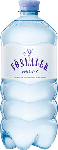 VÖSLAUER Natürliches Mineralwasser prickelnd, 1 l EINWEG