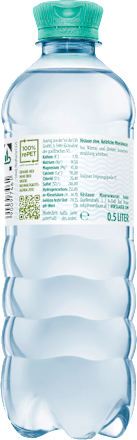 Natuurlijk mineraalwater plat, 0,5 l WEGWERP