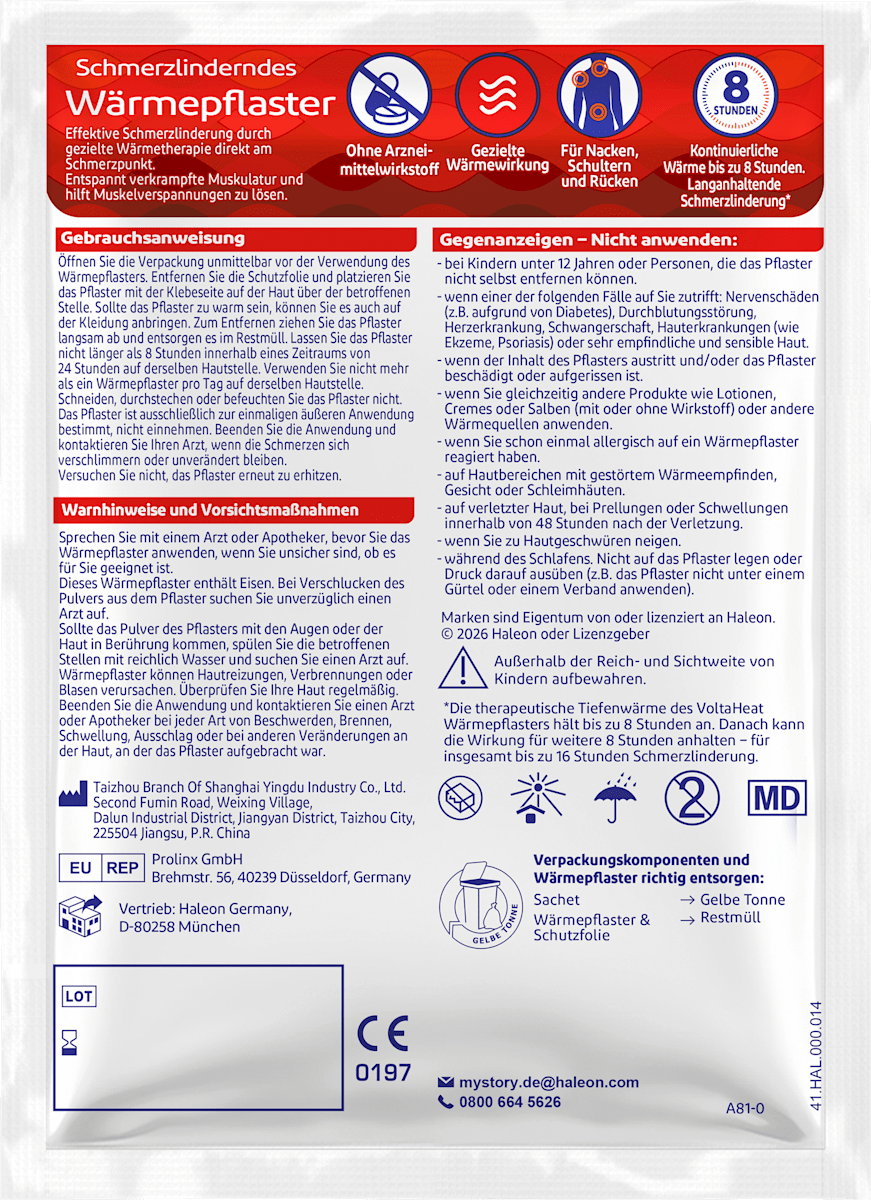 Voltaren Volta Heat Wärmepflaster, 2 St