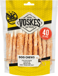 Kausnack Hund, Sticks mit Huhn, 40 St Voskes