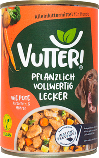 Nat hondenvoer, veganistisch zoals kalkoen, 400 g