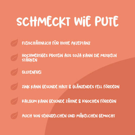 Nat hondenvoer, veganistisch zoals kalkoen, 400 g