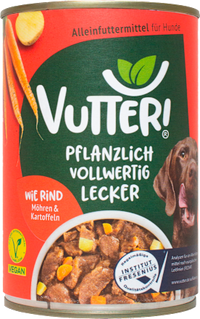 Nat hondenvoer, veganistisch zoals rundvlees, 400 g