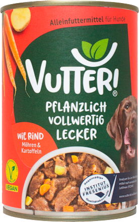 Nat hondenvoer, veganistisch zoals rundvlees, 400 g