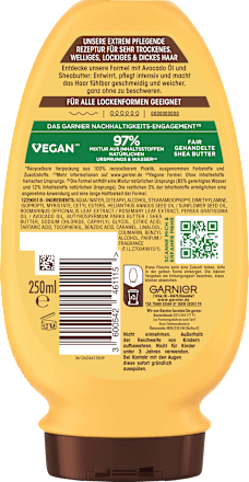 Conditioner Avocado-olie &amp; Sheaboter, 250 ml