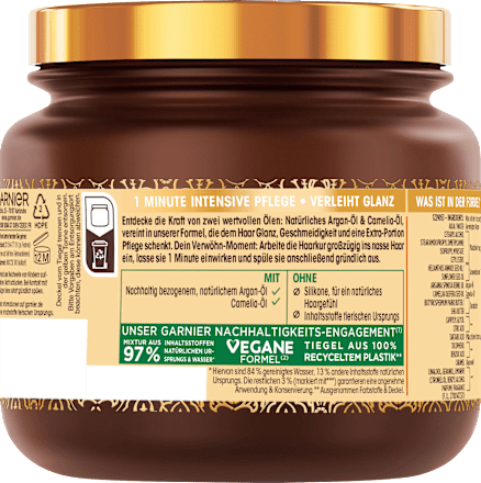 1-Minuut Argan &amp; Camelia Olie Haarbehandeling, 340 ml
