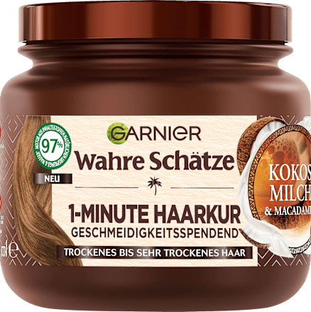 1-Minute Kokosmelk &amp; Macadamia Haarverzorging, 340 ml