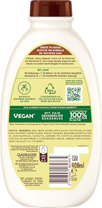 Shampoo Kokosmelk &amp; Macadamia, 400 ml