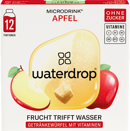 Getränkewürfel Microdrink Apfel (12 Stück), 25,2 g
