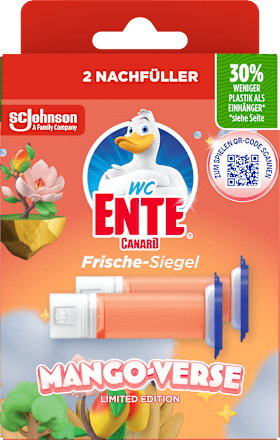 WC-Reiniger Frische-Siegel Mango Verse Nachfüllpack 2 St, 72 ml WC-Ente