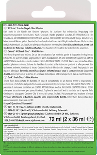 WC-Reiniger Frische-Siegel Mint Mission Nachfüllpack 2 St, 72 ml