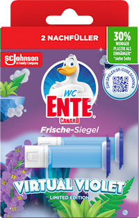 WC-Reiniger Frische-Siegel Virtual Violet Nachfüllpack 2 St, 72 ml WC-Ente
