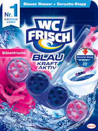 WC-Stein Blau Kraft Aktiv Blütenfrische, 1 St WC-Frisch
