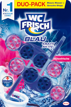 WC Stone Blue Power Active Blossom Fresh, 2 stuks