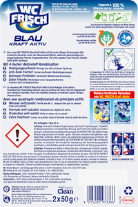 WC-Stein Blau Kraft Aktiv Chlor, 2 St