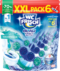 WC-Stein Blau Kraft Aktiv Ozeanfrische, 6 St WC-Frisch