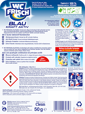 WC-Stein Blau Kraft Aktiv Ozeanfrische, 1 St