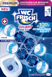 WC-Stein Blau Selbst Aktiv Chlor, 2 St