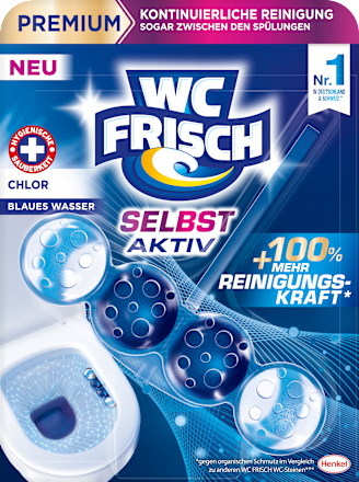 WC-Stein Blau Selbst Aktiv Chlor, 1 St