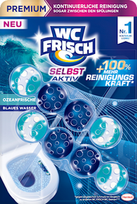 WC-Stein Blau Selbst Aktiv Ozeanfrische, 2 St
