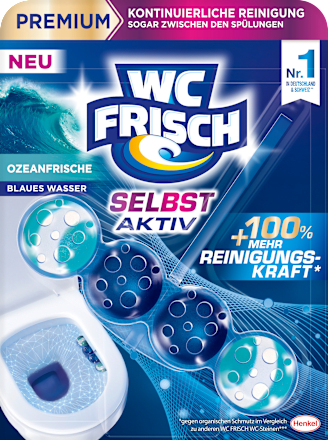 WC-Stein Blau Selbst Aktiv Ozeanfrische, 1 St