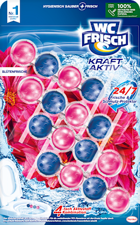 WC-Stein Kraft Aktiv Blütenfrische, 4 St