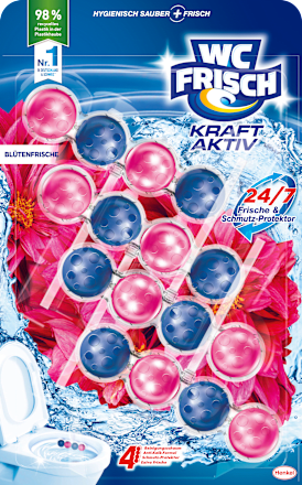 WC-Stein Kraft Aktiv Blütenfrische, 4 St