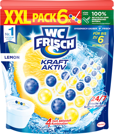 WC-Stein Kraft Aktiv Lemon, 6 St
