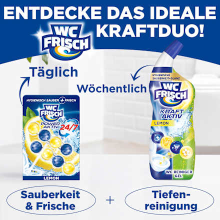 Toiletsteen Kraft Aktiv Citroen, 2 st