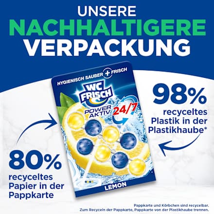 Toiletsteen Kraft Aktiv Citroen, 2 st