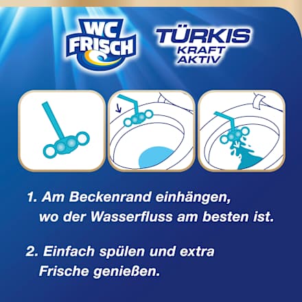Toiletsteen Turquoise Power Actieve Zee Frisheid, 1 st.