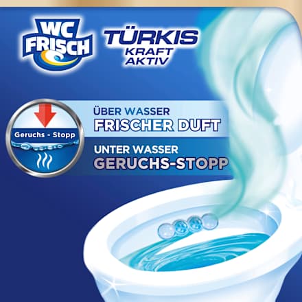 Toiletsteen Turquoise Power Actieve Zee Frisheid, 1 st.