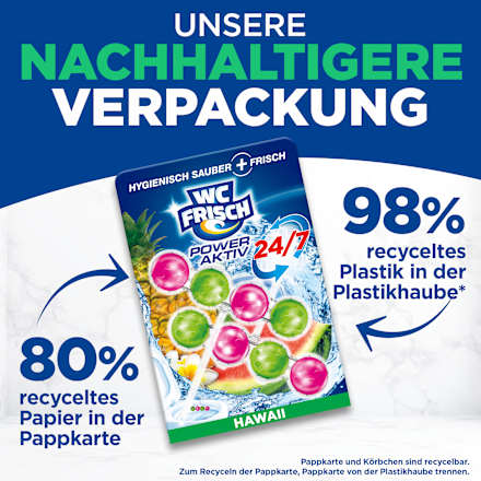 Toiletstenen Kraft Aktiv Hawaii, 2 stuks