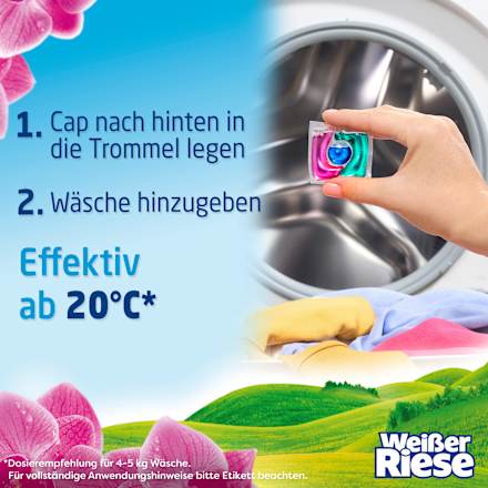 Colorwaschmittel Caps Trio Aromatherapie Good Mood Orchidee, 16 Wl