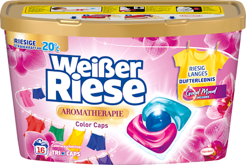 Colorwaschmittel Caps Trio Aromatherapie Good Mood Orchidee, 16 Wl