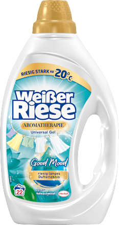 Vollwaschmittel Gel Aromath. Lotus & Manddelöl, 22 Wl Weißer Riese