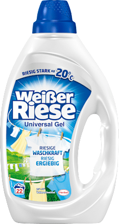 Vollwaschmittel Gel, 22 Wl Weißer Riese