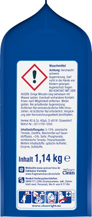 Vollwaschmittel Megaperls stark gegen Flecken, 19 Wl Weißer Riese