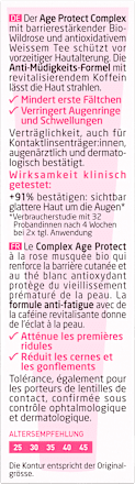 Augencreme glättend Wildrose, 12 ml
